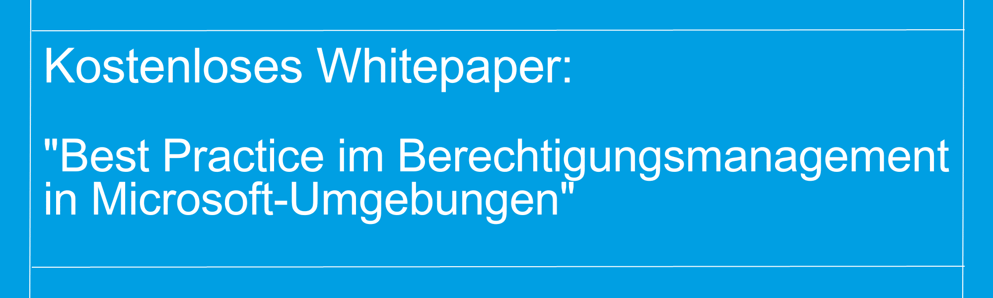 Banner: Whitepaper Download "Best Practice im Berechtigungsmanagement in Microsoft-Umgebung"